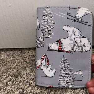 Vera Bradley Passport Cover- Beary Merry